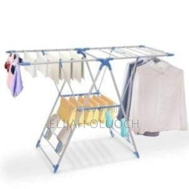 Outdoor Multifunctional Folding Clothes Drying Rack - thumbnail 3