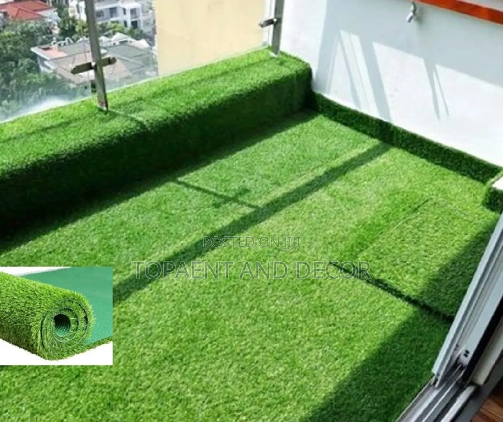 Evergreen Turf Grass Carpet for Balcony