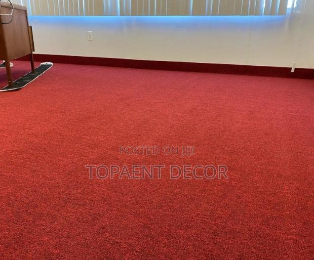 Comfort From Wall To Wall  Maroon Office Carpets - main view