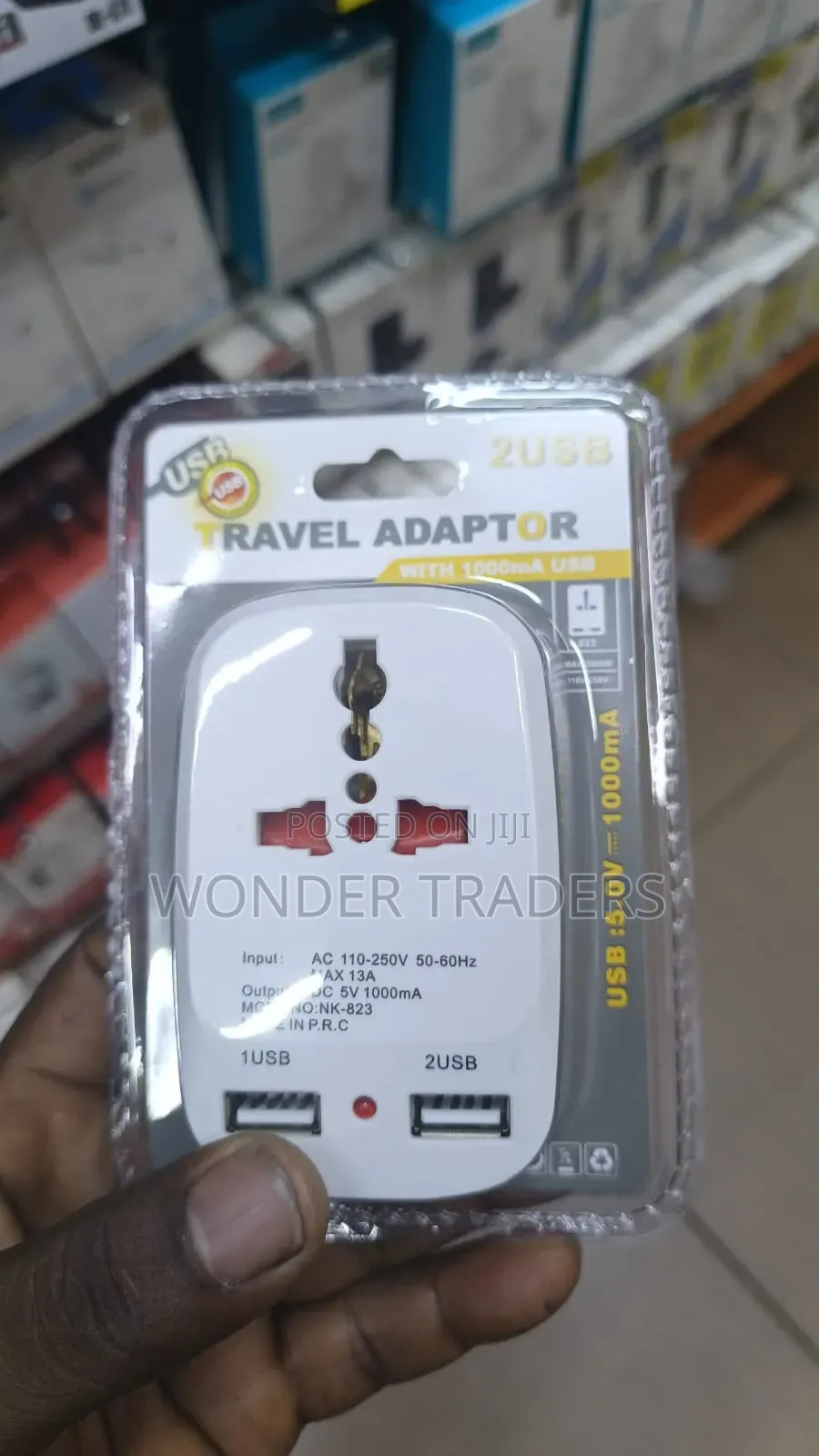 Travel Adapter With 2 Usb