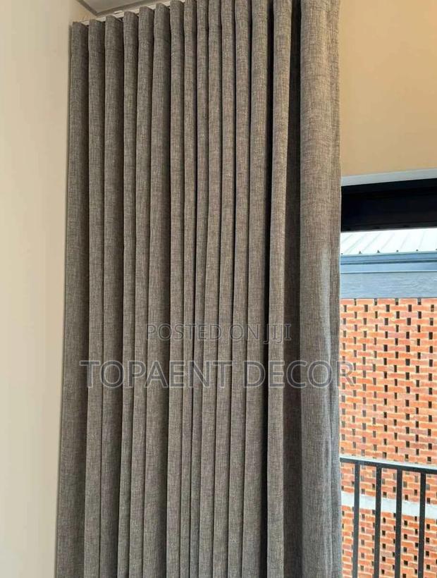 Light Grey Quality Fabrics  And Flawless Fitting Window Curtains And - main view