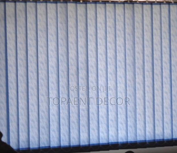 Sky Blue Simple Stylish And Smooth Pull Vertical Blinds - main view