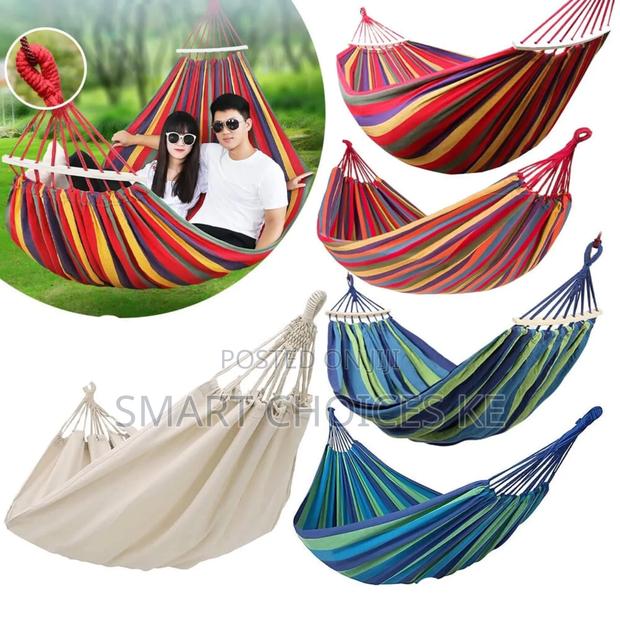 Stripped Outdoor Hammock Heavy Load Bearing