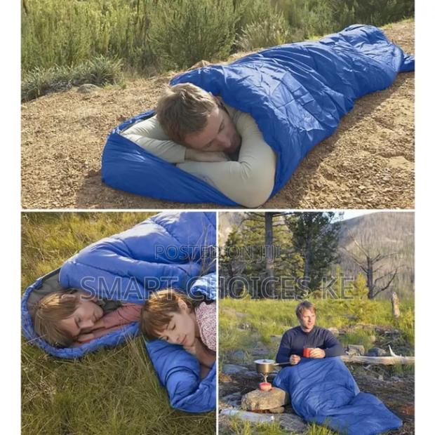 Blue Portable Lightweight Sleeping Bag - thumbnail 2