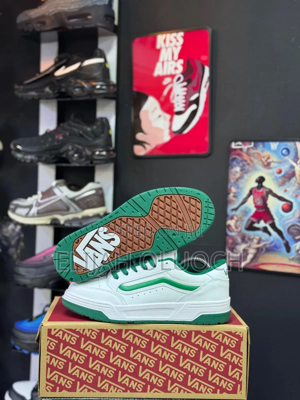 Vans Hylane White Green