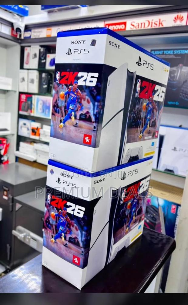 Brandy New Ps5 Slim With 26 Game.