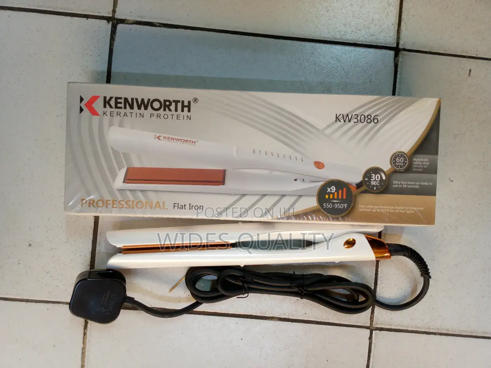 Kenworth Flat Iron Hair Straightener.Hot Iron Hair Straightener