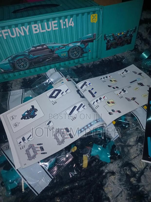 V12 Block Racing 1:14 Diy Building Blocks Sets - thumbnail 4