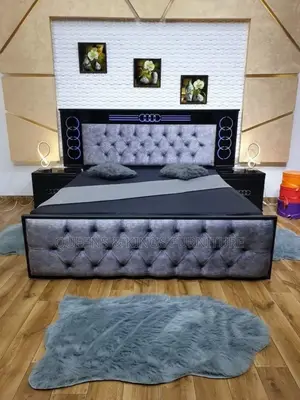 5x6 Mahogany Hardwood Beds With Headboard Sturdy,Elegant Comfortable