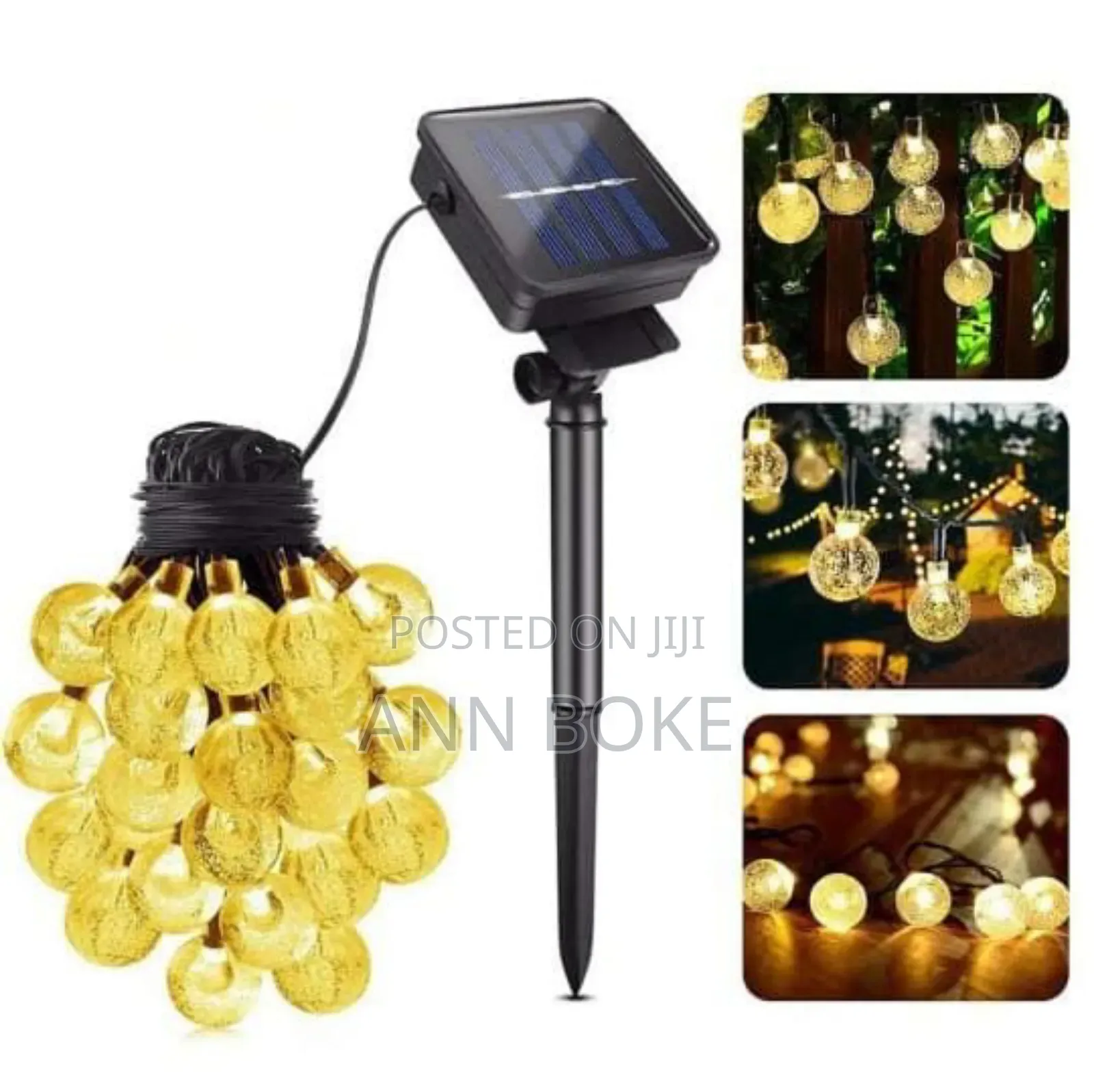 12 M Solar Powered Outdoor Star Lights
 Suitable for Christmas Them