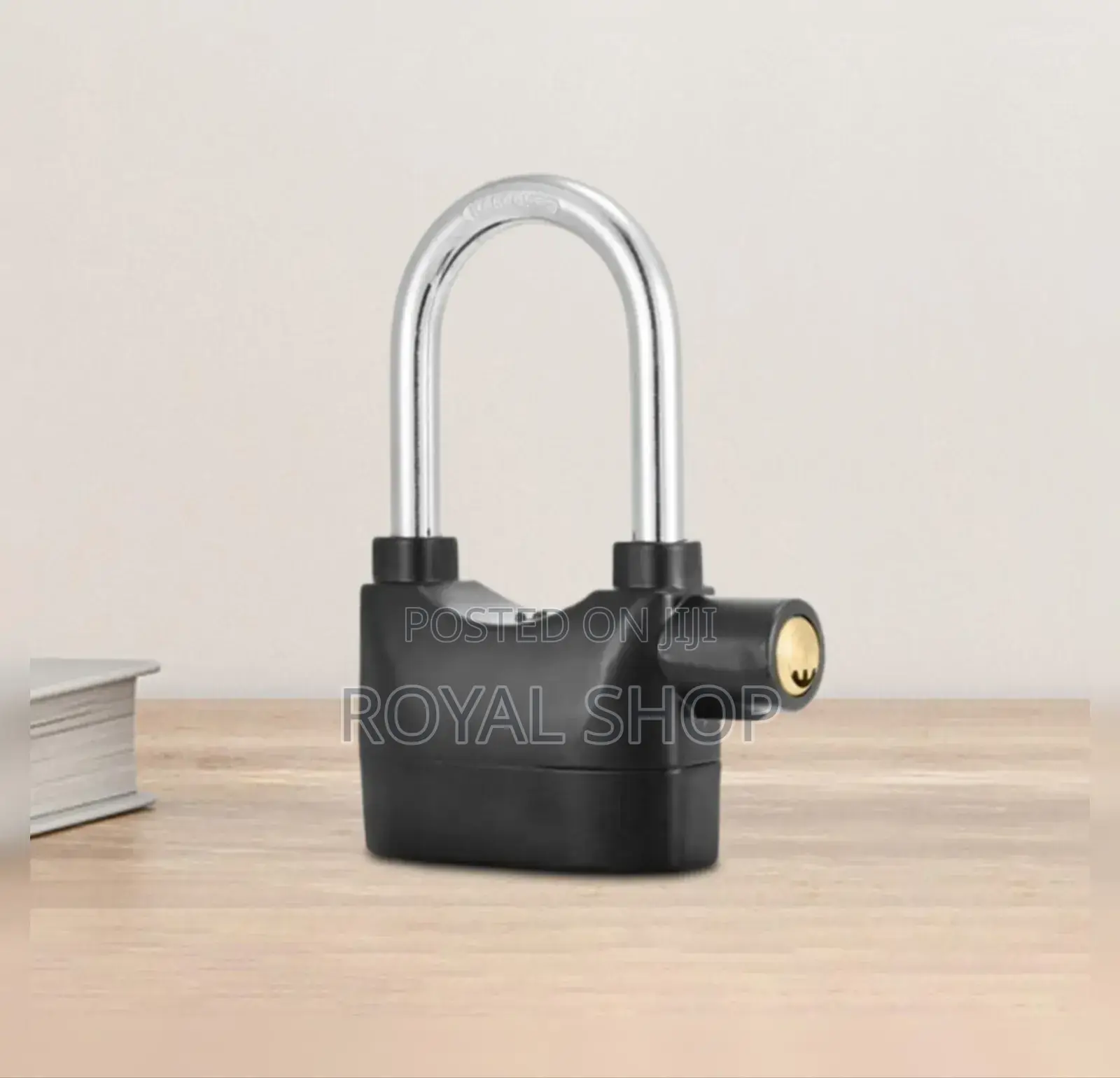Silver Alarm Padlock With 3 Key