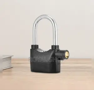 Silver Alarm Padlock With 3 Key