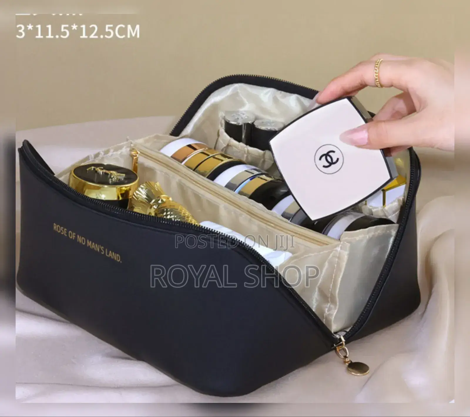 Water Proof Leather Cosmetics Bag