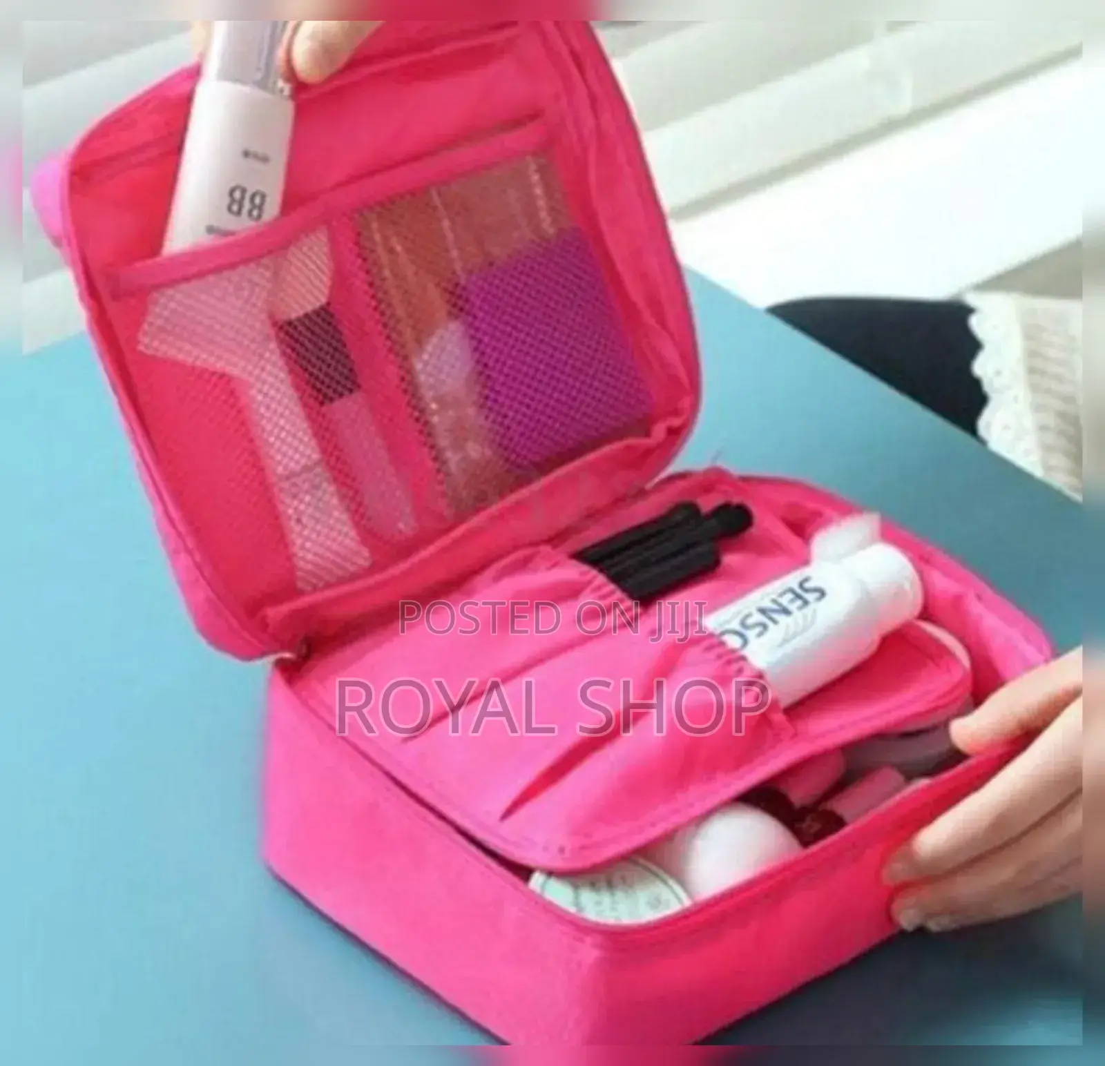 Water Proof Leather Cosmetics Bag
