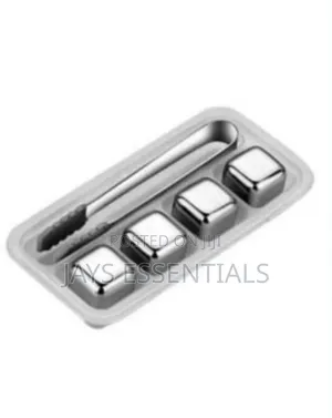 5pc Whiskey Stones Set (Metallic Ice Cubes)