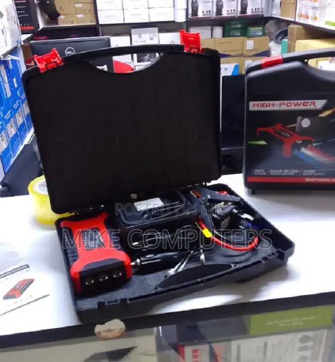 Portable Car Jump Starter Kit With High Voltage Power Bank