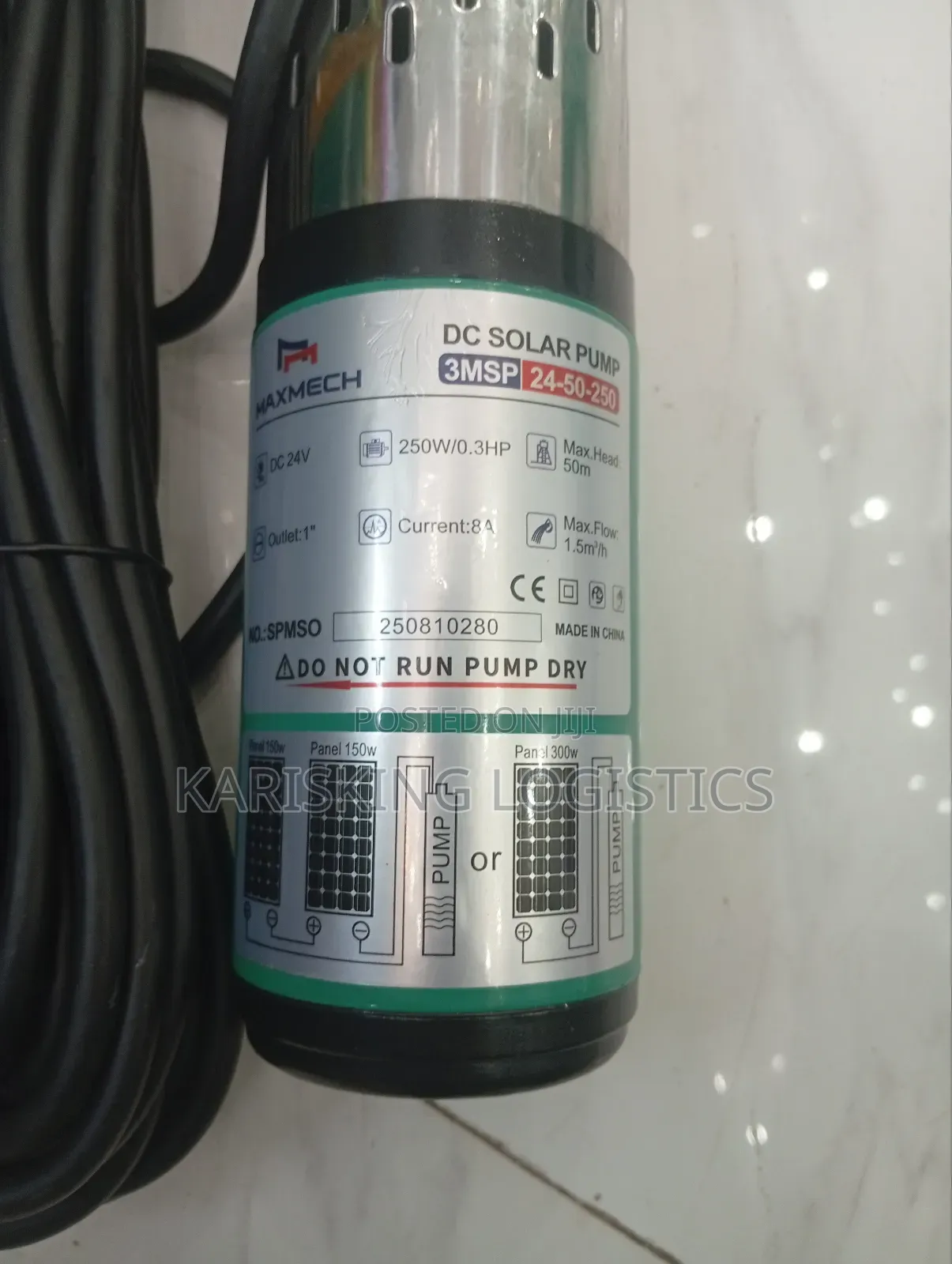 300 Watts Maxmech Submersible Water Pump 1500ltr/Hr