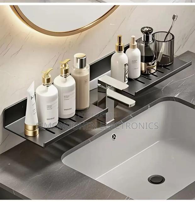 Premium Wall-mounted Bathroom Storage Rack - main view