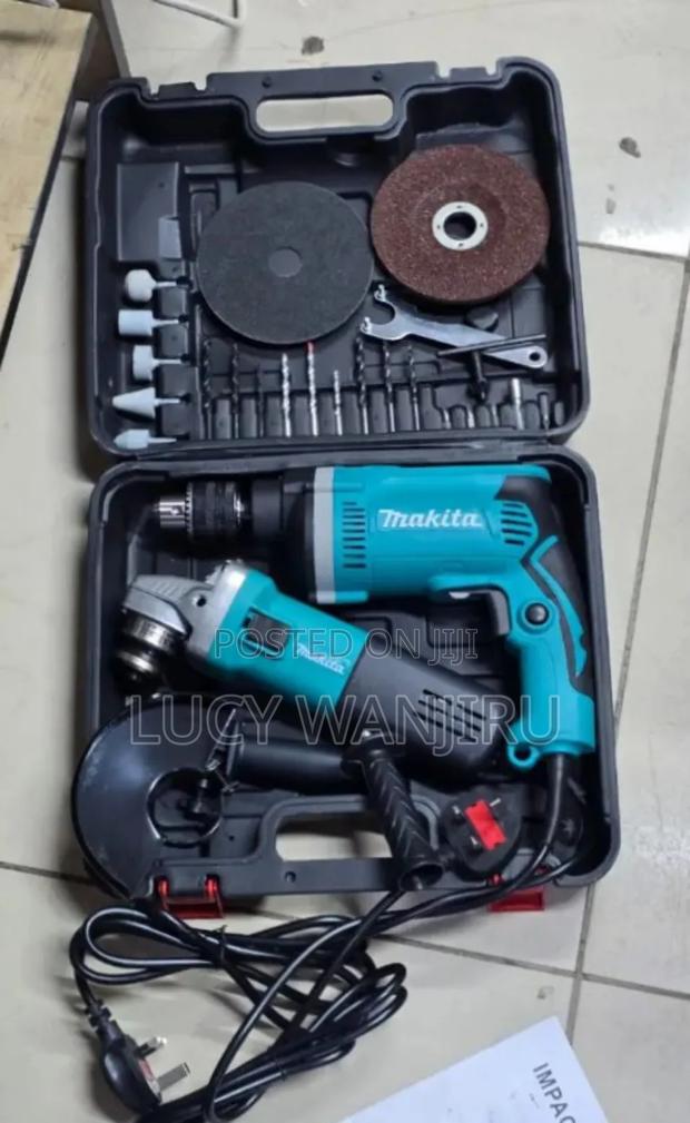 Makita Combo With Drill and Grinder - main view