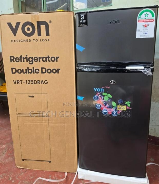 Von 125l Double Door Direct Cool Refrigerator Vart-125drag - main view