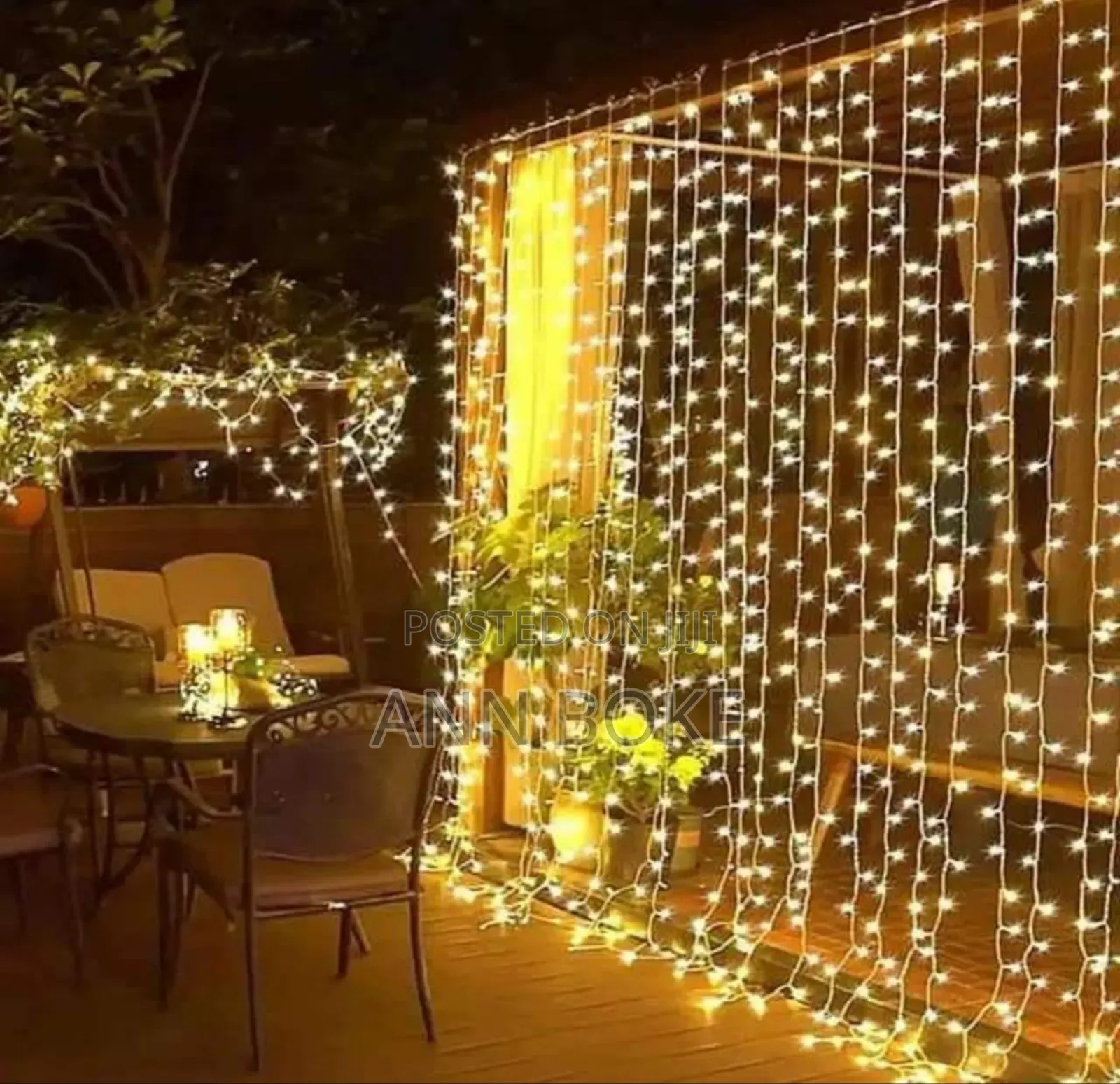  Curtain Lights 
3*3 MTRS
 Accessible in Warm White
