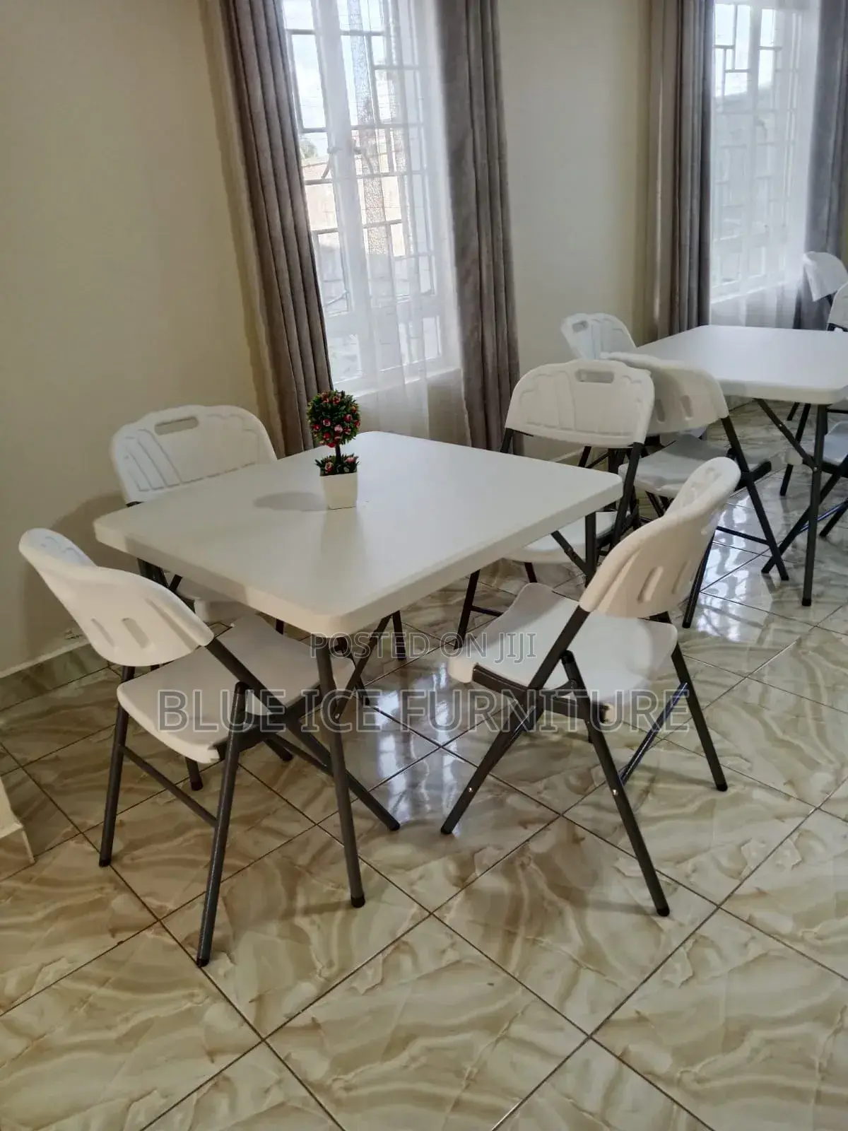 Foldable Square Dining Table/Chair