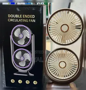 Hurricane Rechargeable 360 Double Dual Head Fan