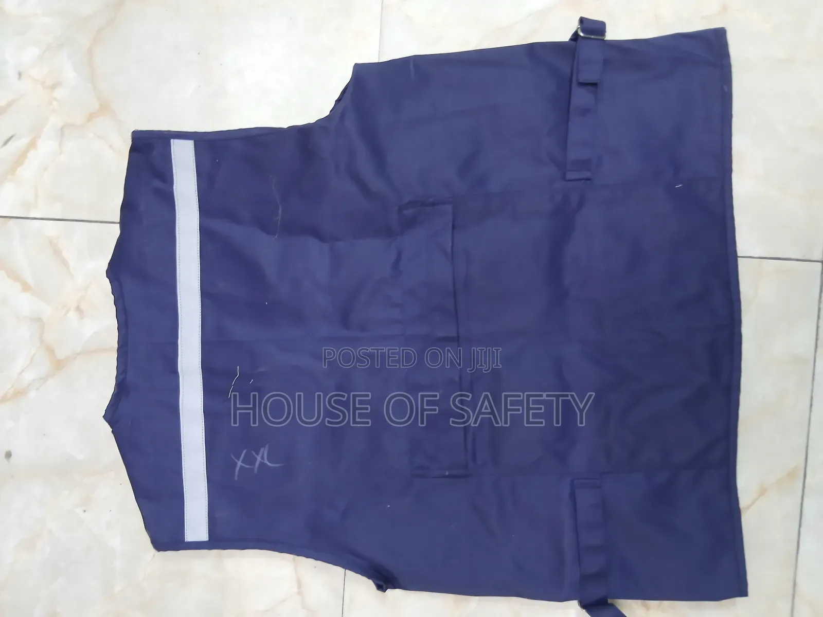 Multiple Zippers Blue Safari Jackets