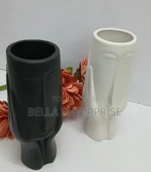 Face Decorative Flower Vase Availablematerial