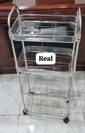 Acrylic Shelf With Wheels