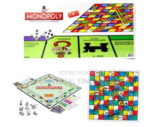 Monopoly 2 in 1 Board Game Set +Snake and Ladder Game - thumbnail 2