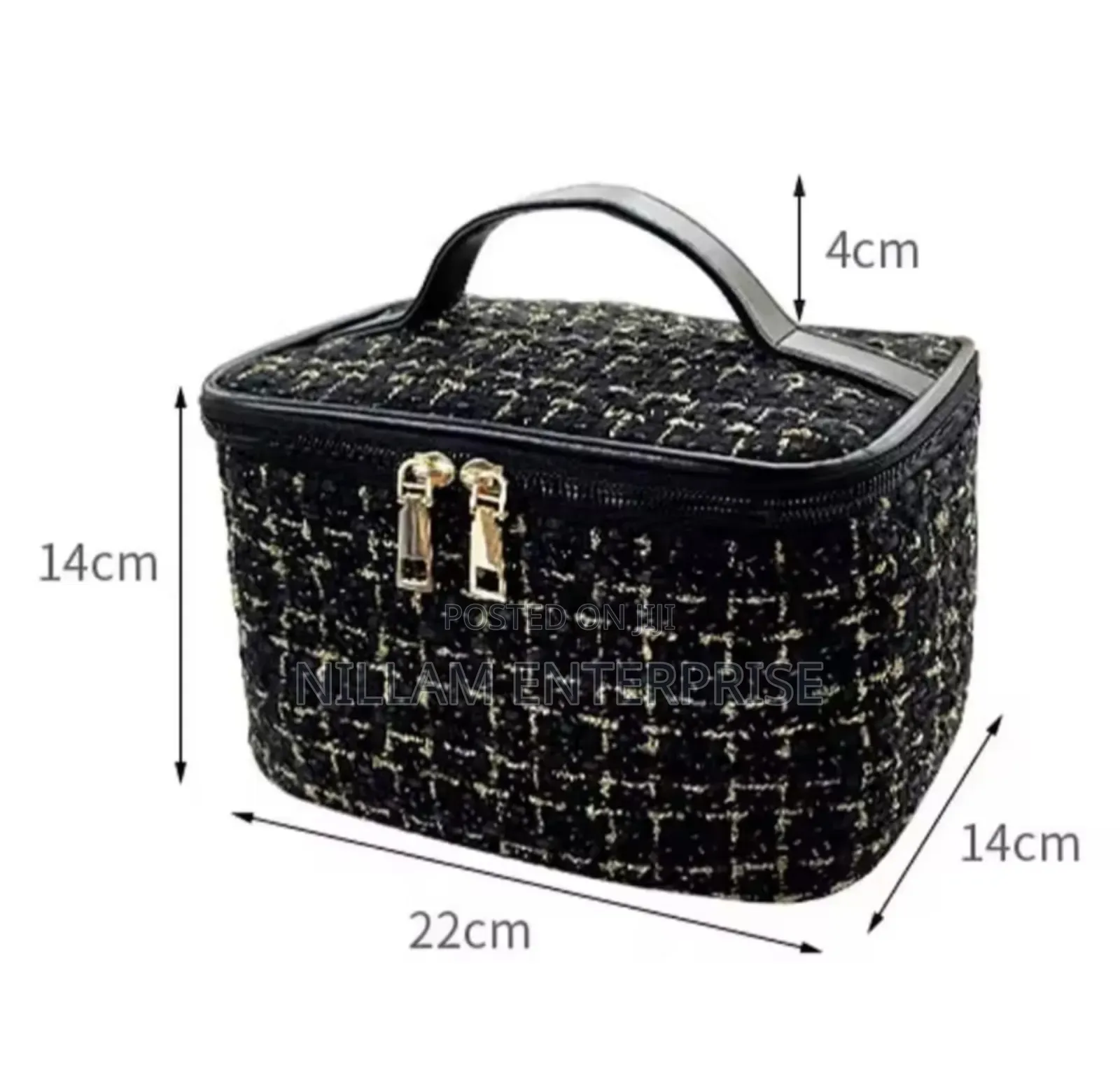 Tweed Luxury Cosmetic Bag Organizer