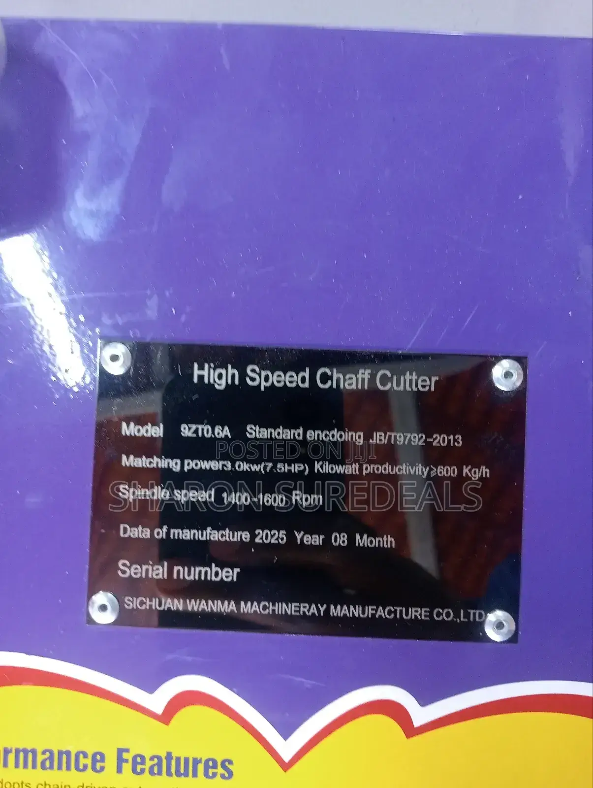 Newly Arrival Chaff Cutter High Speed 600kg/H