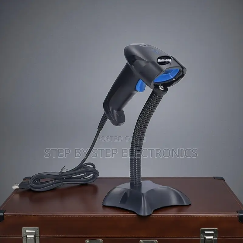 Usb Wired Laser Barcode Scanner Reader With Stand Superior Accuracy