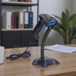 Handheld Usb Laser Barcode Scanner With Stand Lightweight Fast Scan