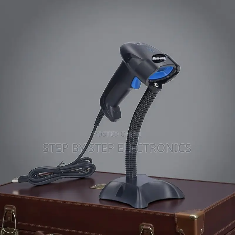 Usb Wired Barcode Scanner With Stand Heavy Duty Build High Performance