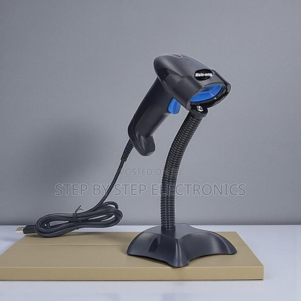 Usb Wired Barcode Scanner With Stand Heavy Duty Build High Performance