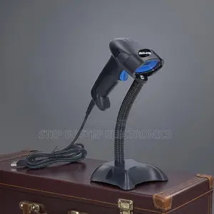 Usb Laser Barcode Scanner Reader With Stand Shock Resistant Durable