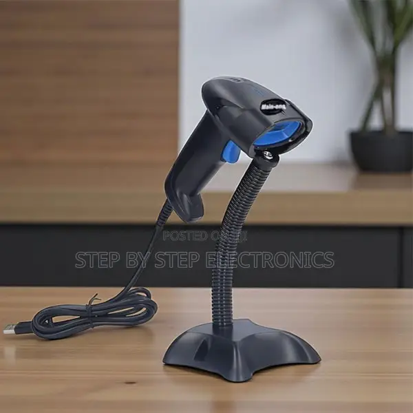 Handheld Usb Barcode Scanner With Stand No Maintenance Long Lasting
