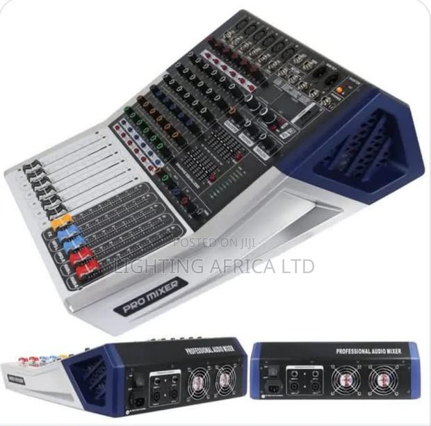 6 Channels Pro Proffesional Powered Mixer With Usb Bluetooth - main view