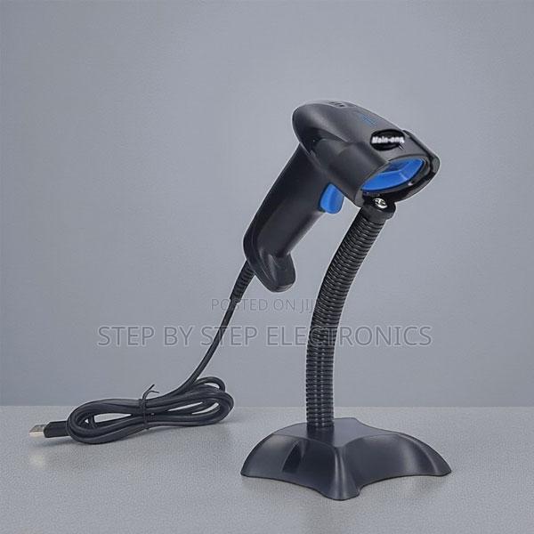 Usb Wired Laser Barcode Scanner With Stand Strong Durable Performance