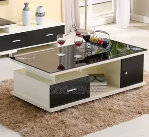 Home Coffee Table; Sofa Marble Table With Storage for Living Room