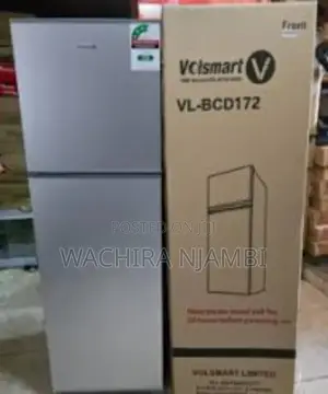 Silver Volsmart 172litres Double Door Refrigerator