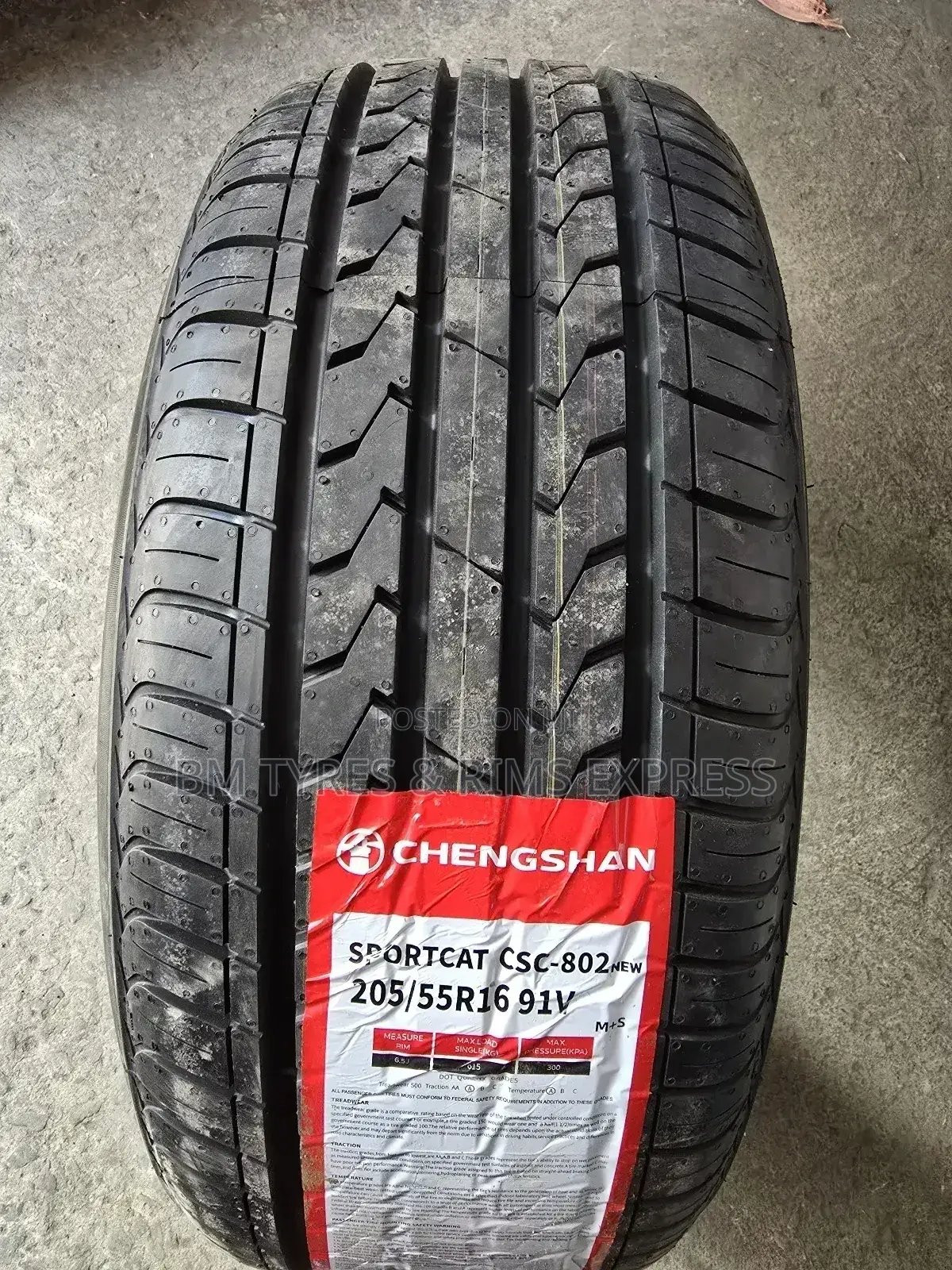 205 /55 R16 Chengshan Tyres (Sportcat)