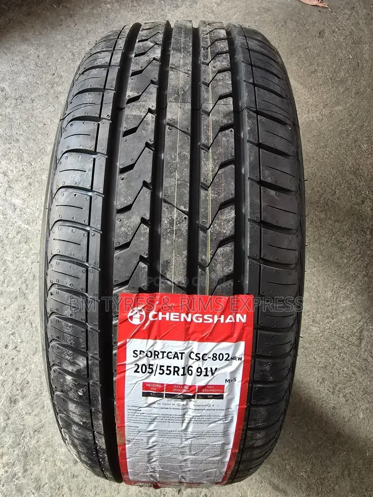 205 /55 R16 Chengshan Tyres (Sportcat)
