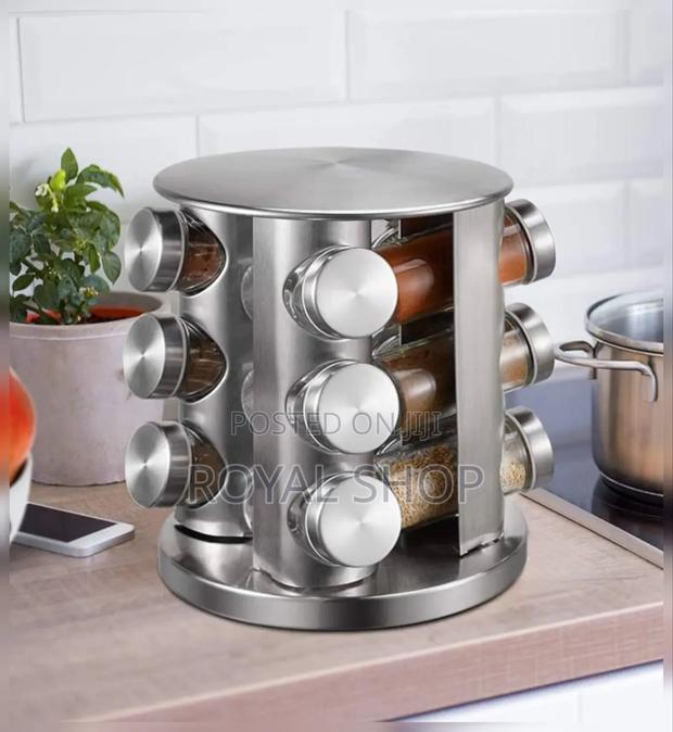 Silver Spice Rack 12pcs