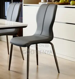 Home Chair; Modern High-End Leather Dining Chair Without Arms