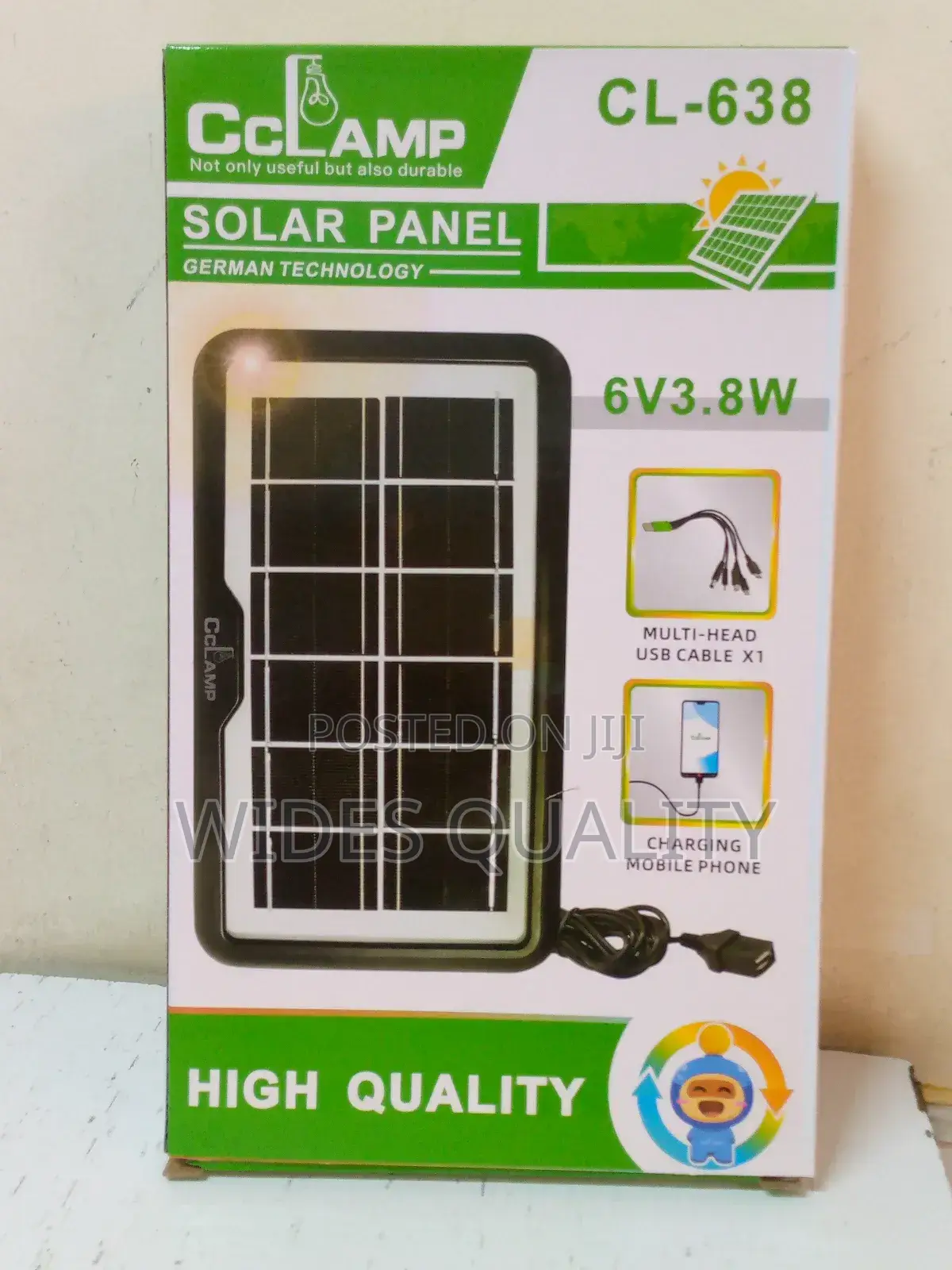 6 Volts Solar Charger 3.8 Watts
