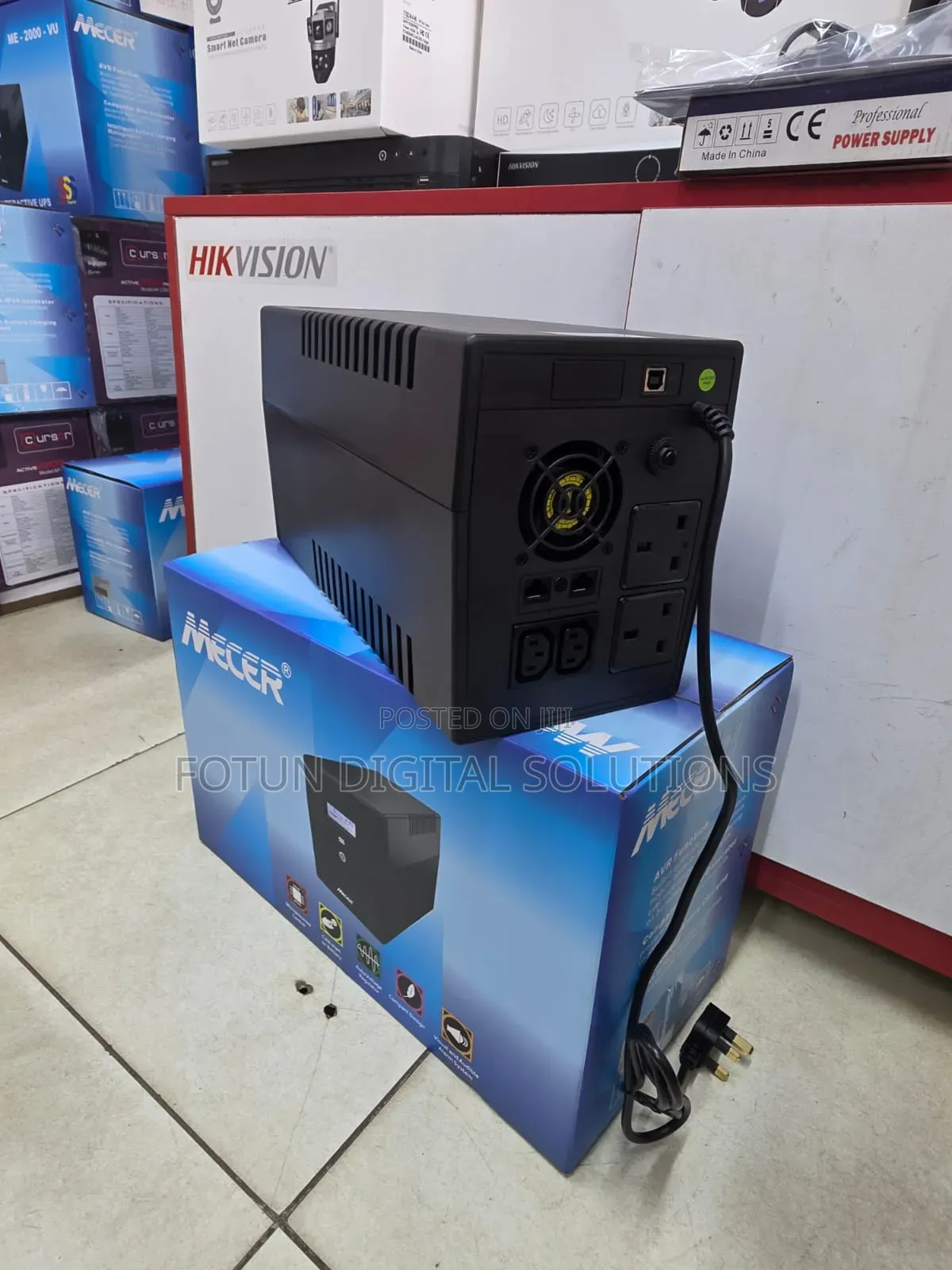 Mecer 2000va U0s 2 Back to Back Port and 3 Pin Port