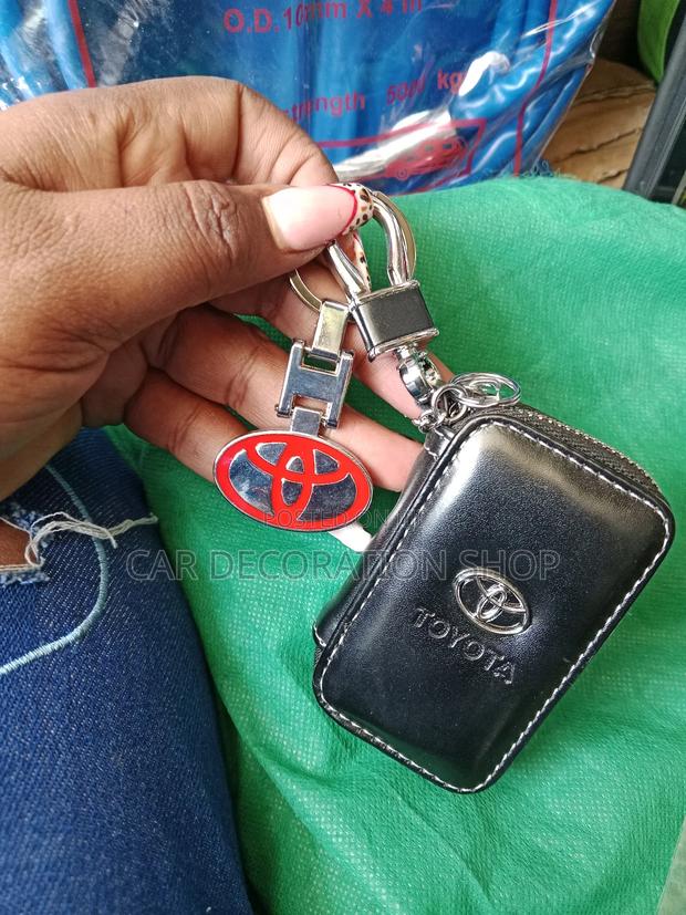 2in1 Toyota Branded Key Pouch With Key Chain - main view